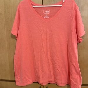 Sonoma coral tee 2X